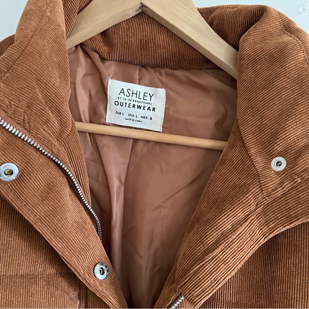Ashley by 26 International Outerwear Corduroy Bomber Jacket Large - Picture 7 of 12